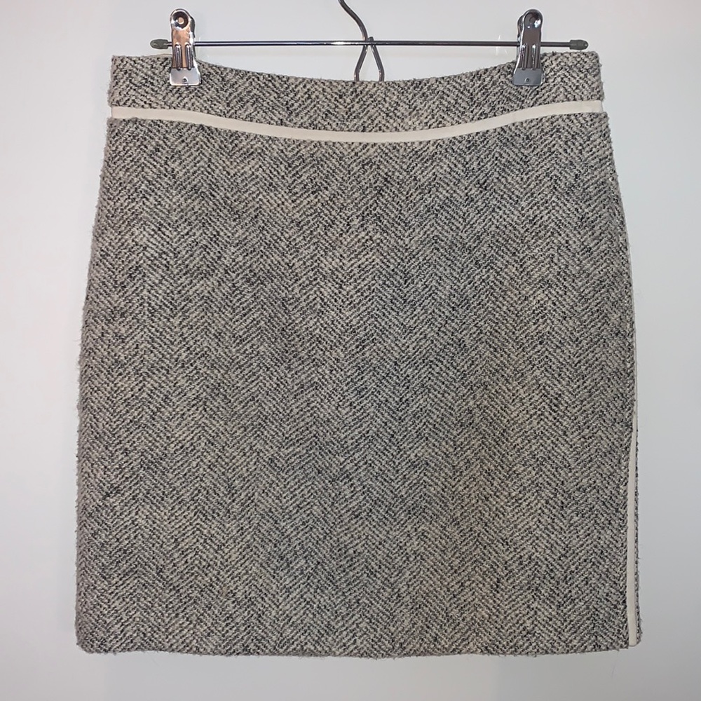 WHBM Tweed Skirt - Black & White